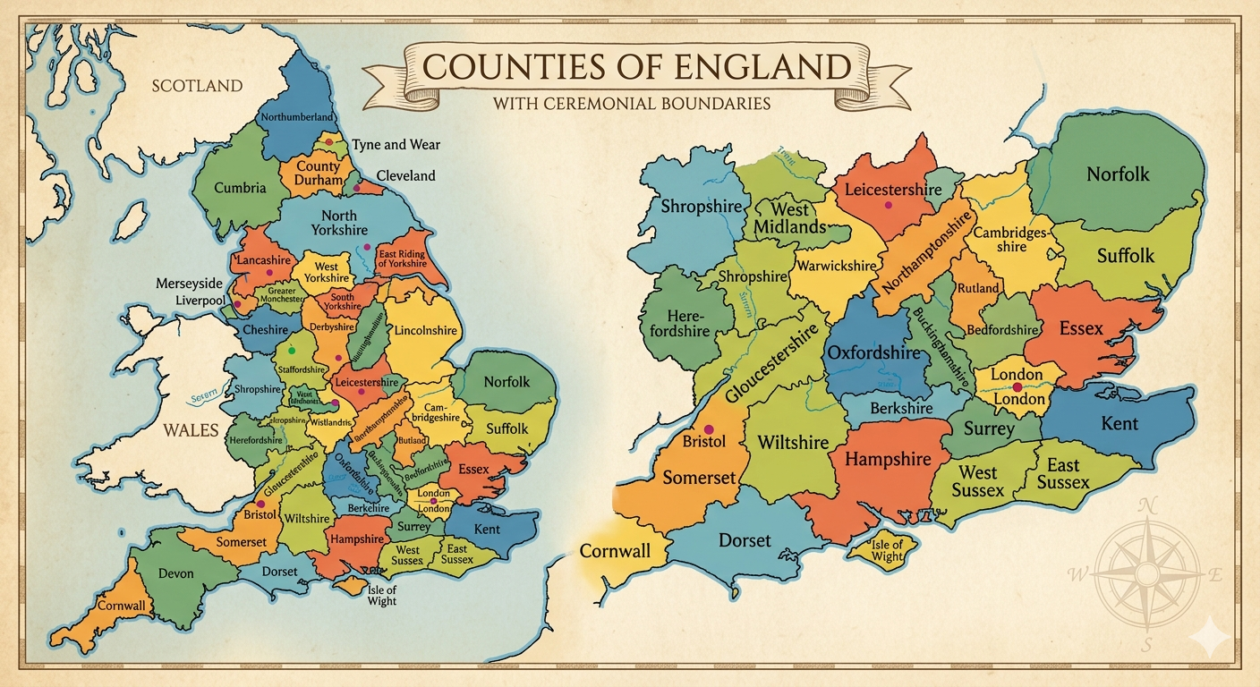 counties in england