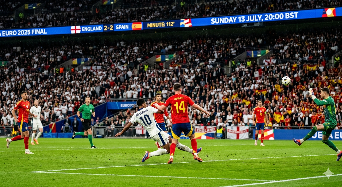england vs spain euro 2025 time
